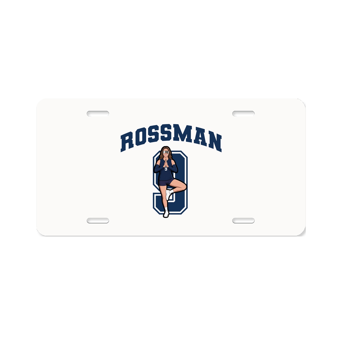 License Plate — Number in Classic