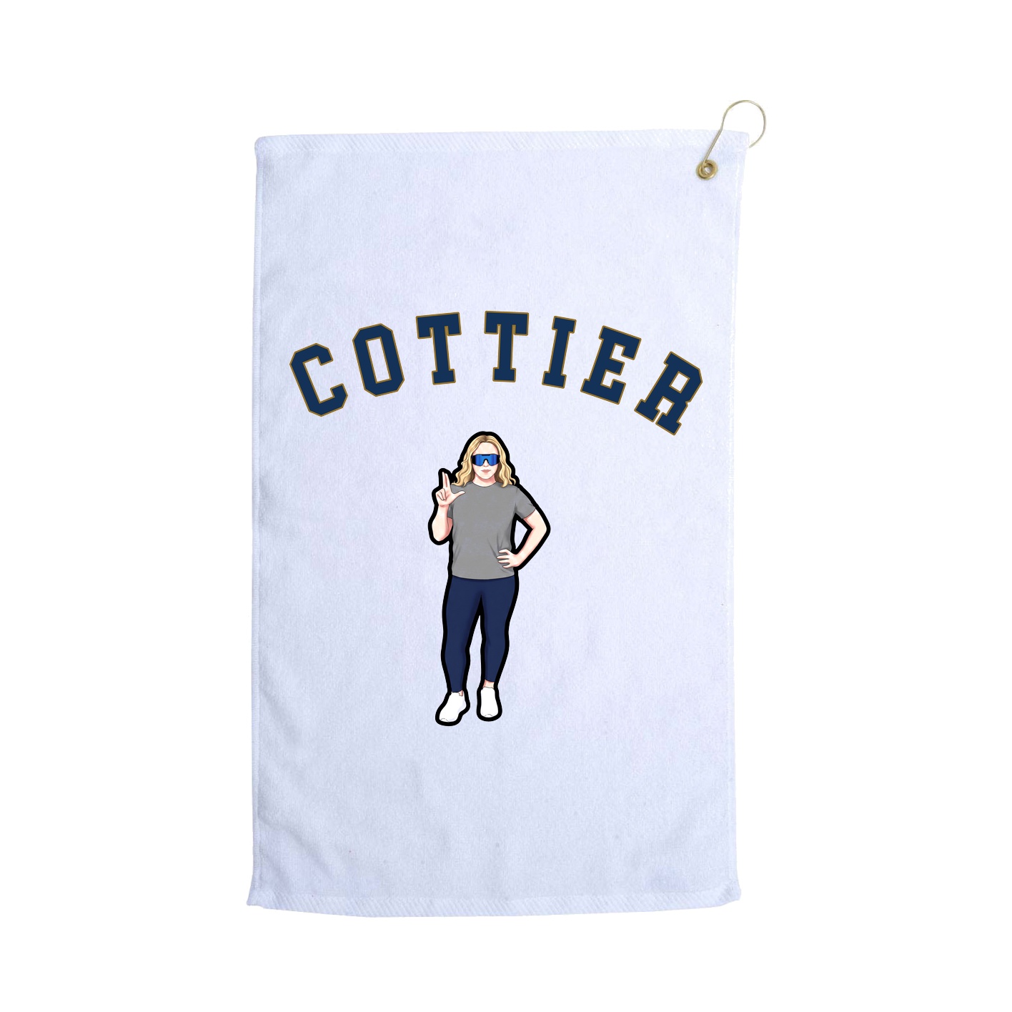 Golf Towel — Shirsey Arch in White