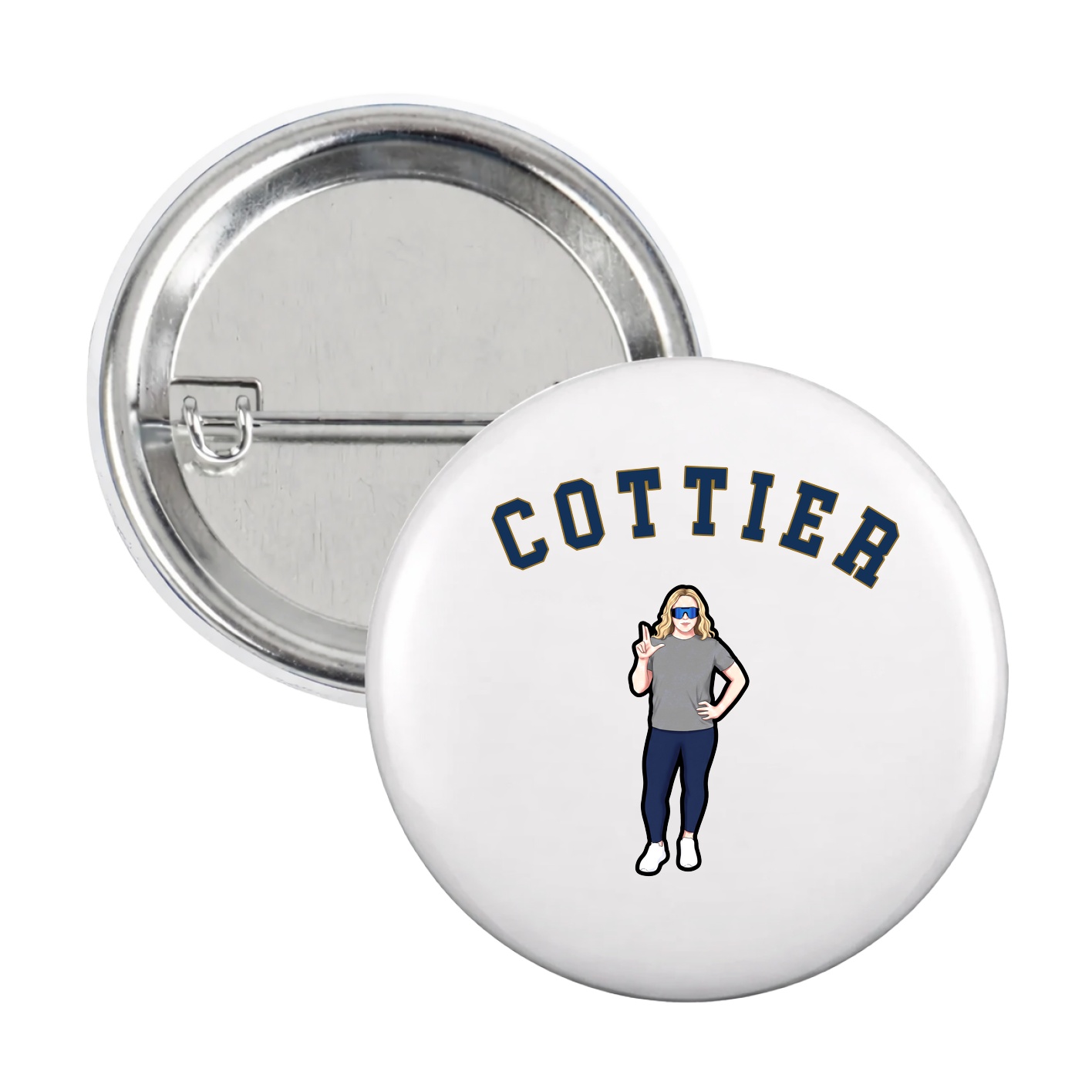 Game Day Button — Shirsey Arch in White