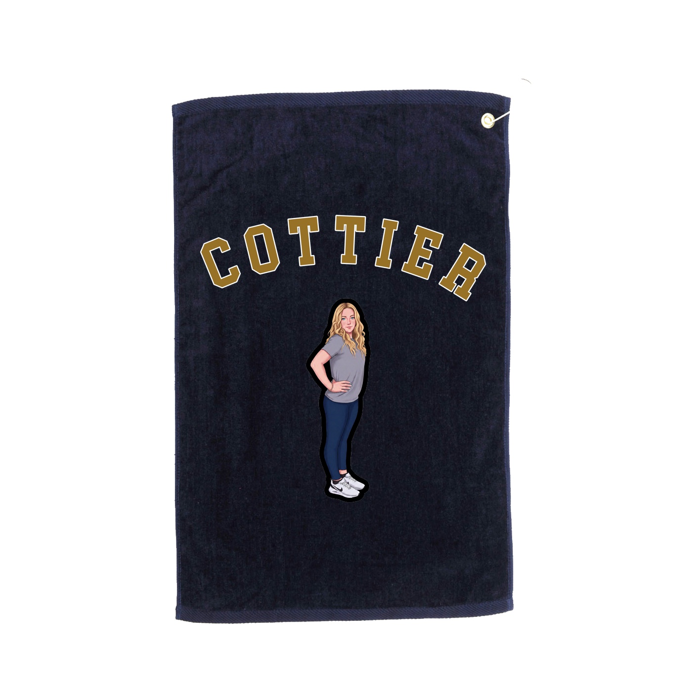 Golf Towel — Shirsey Arch in Navy