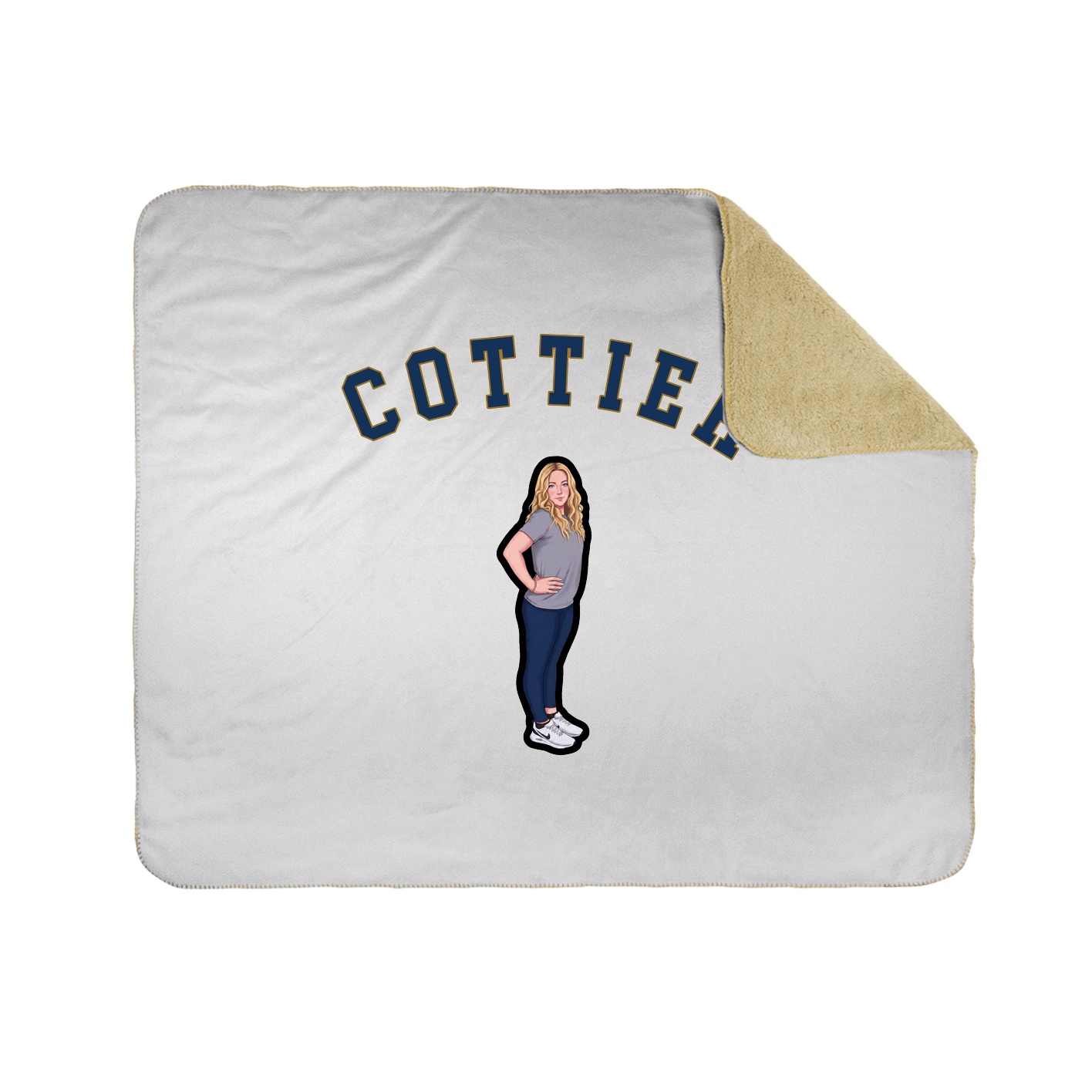 Throw Blanket — Shirsey Arch in White