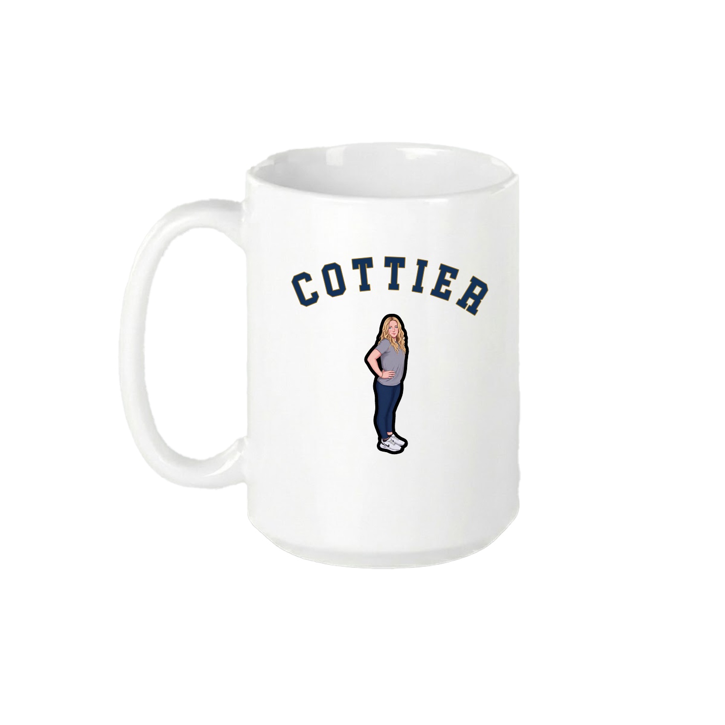 15oz Coffee Mug — Shirsey Arch in White