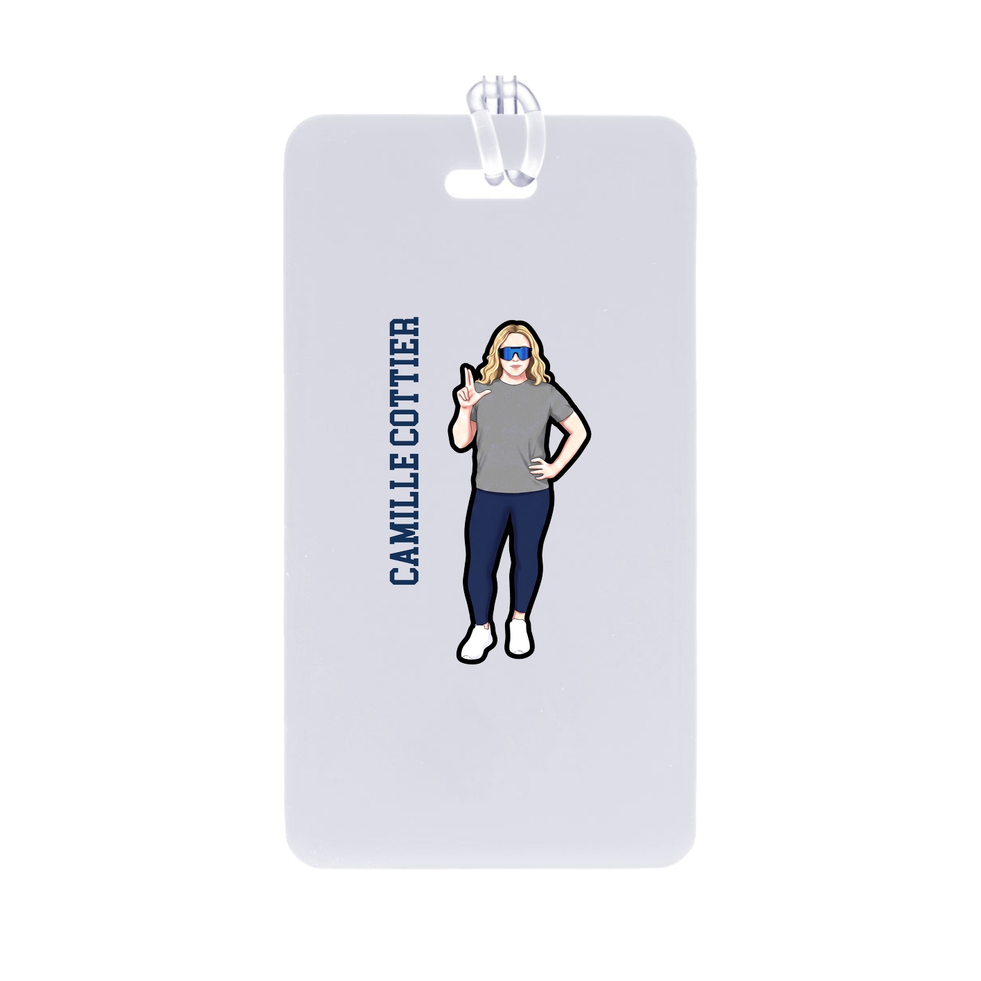 Bag Tag — Name Vertical in Classic