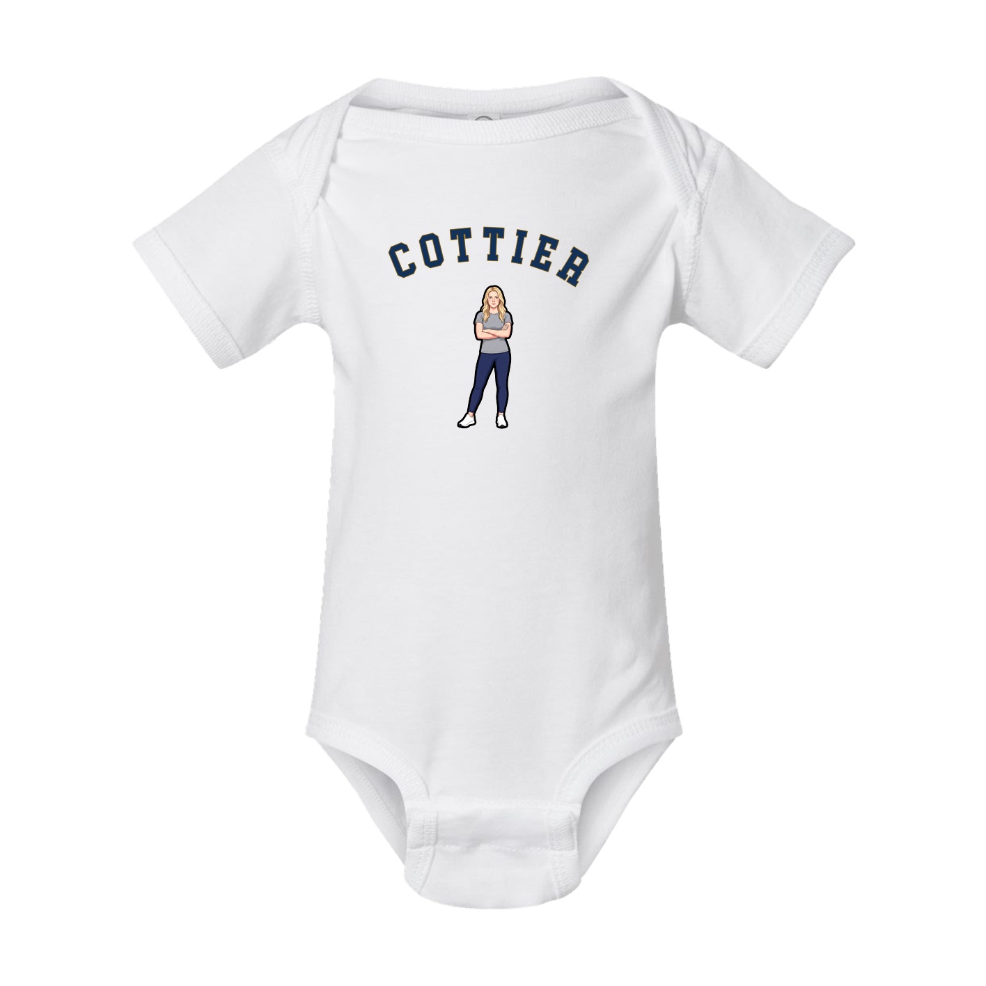 Baby Onesie — Shirsey Arch in White