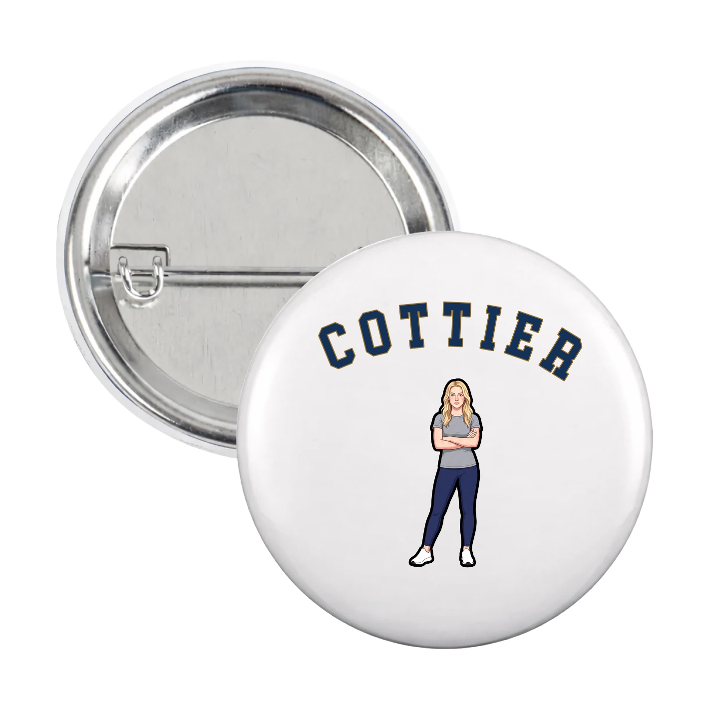 Game Day Button — Shirsey Arch in White