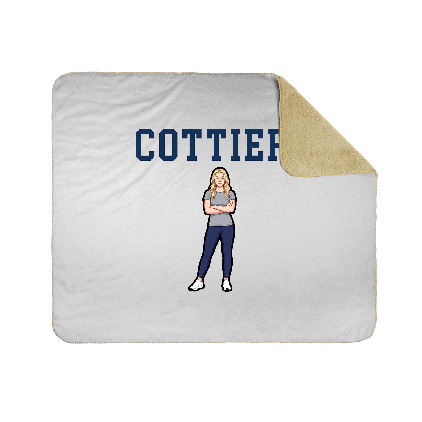 Throw Blanket — Shirsey in White