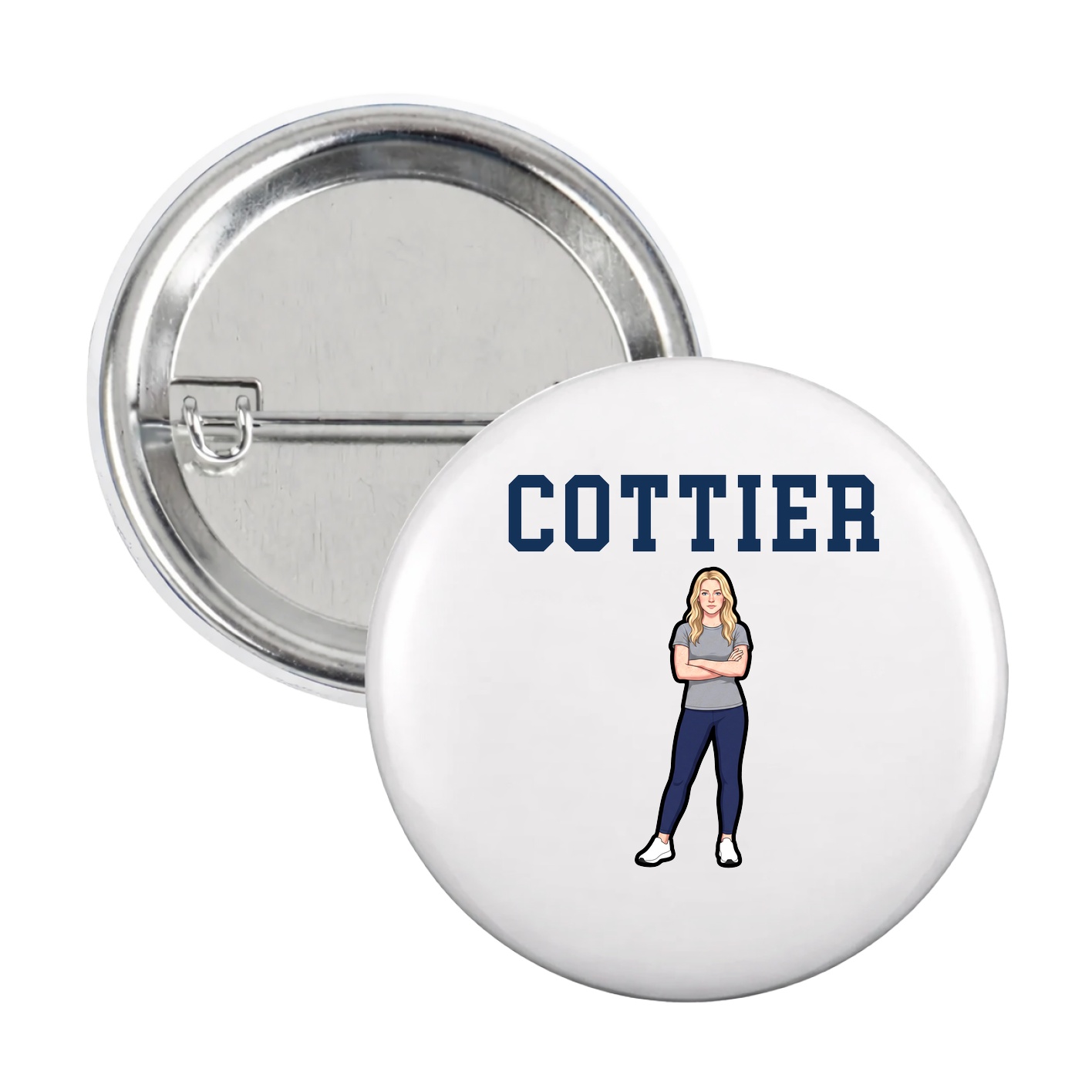 Game Day Button — Shirsey in White