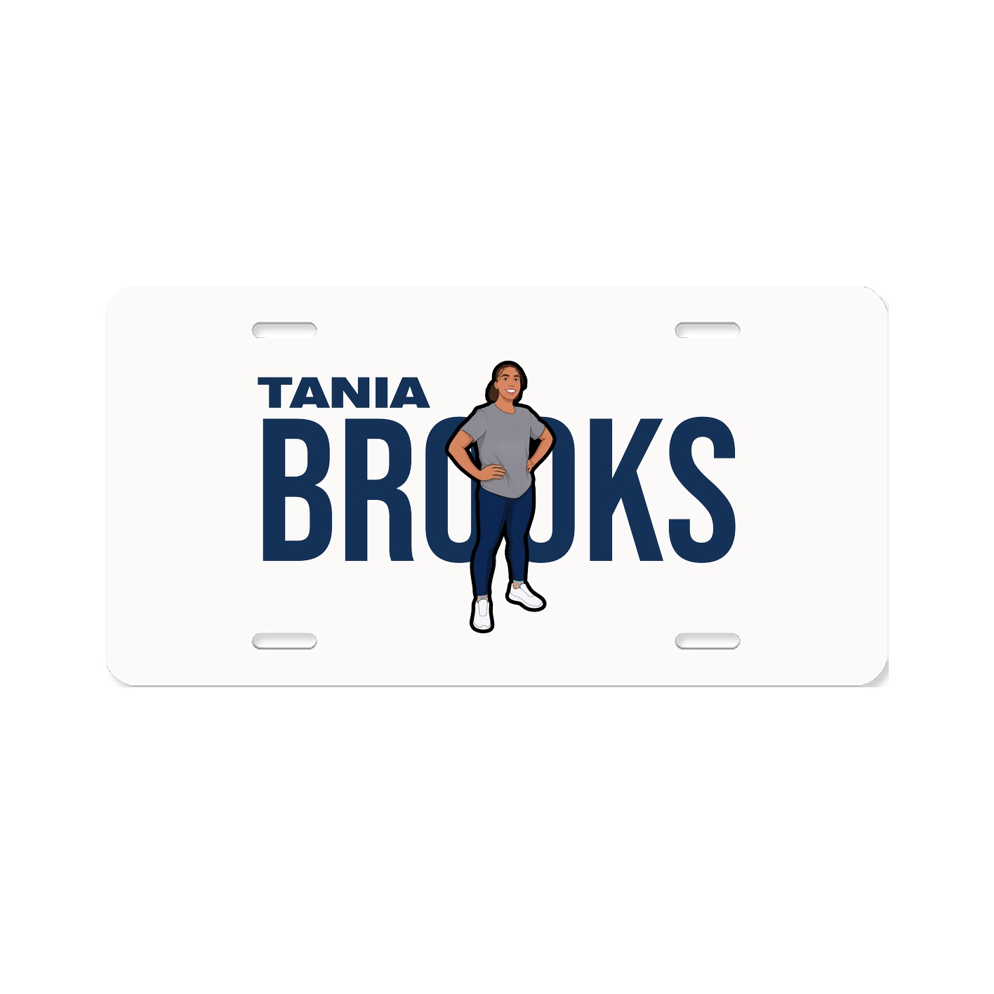 License Plate — Player Name in Classic