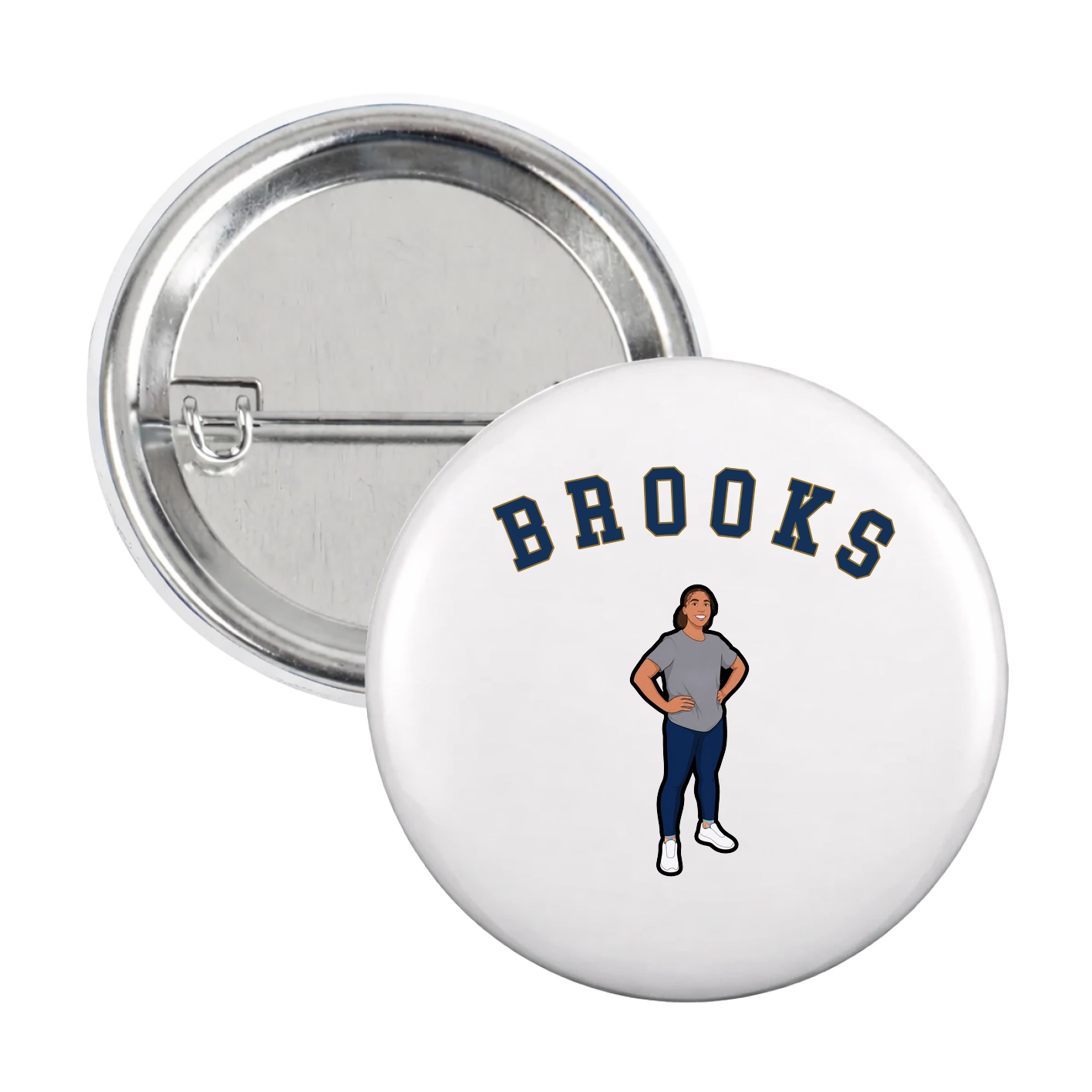 Game Day Button — Shirsey Arch in White