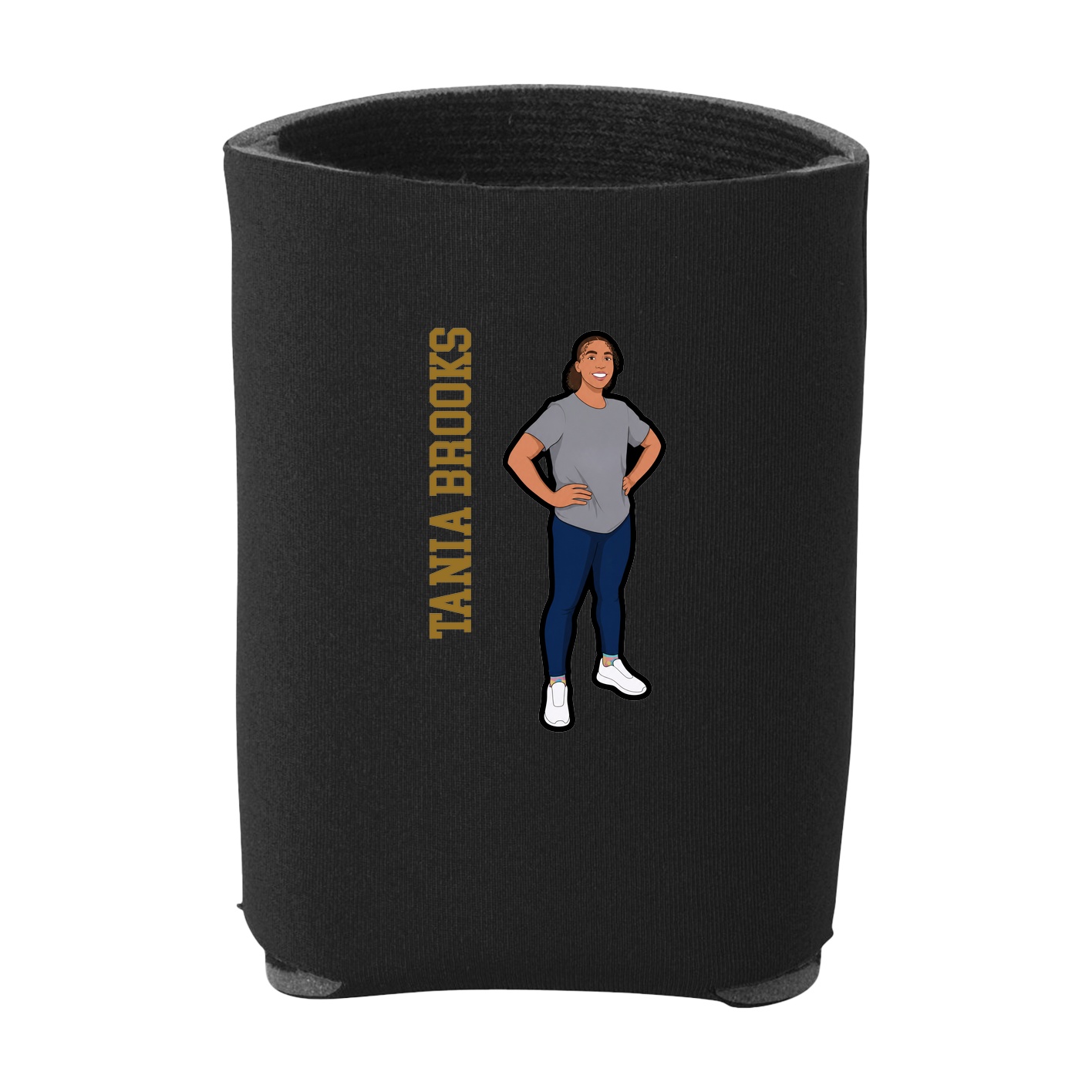 Can Holder — Name Vertical in Black