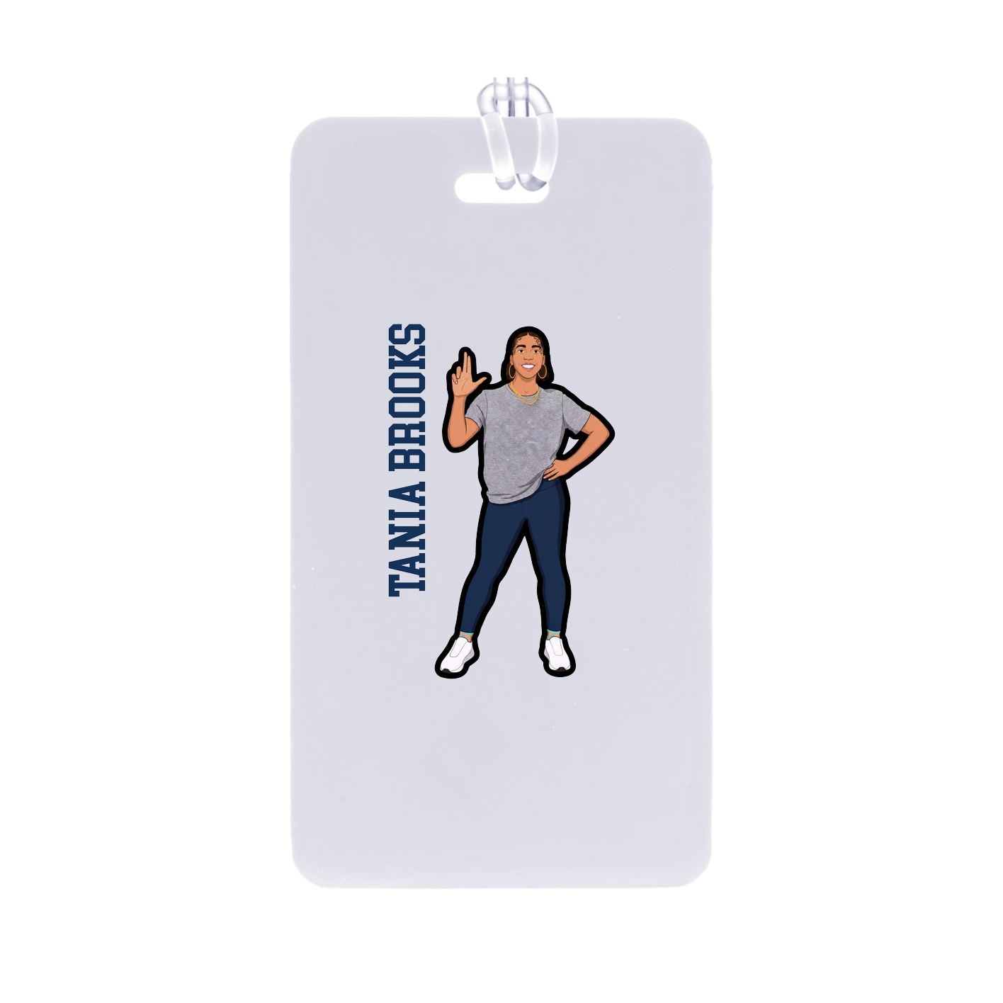 Bag Tag — Name Vertical in Classic