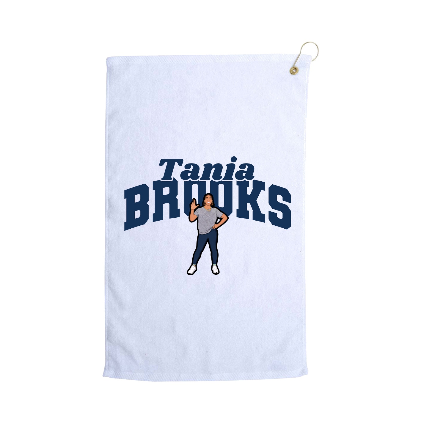 Golf Towel — Signature Arch in White