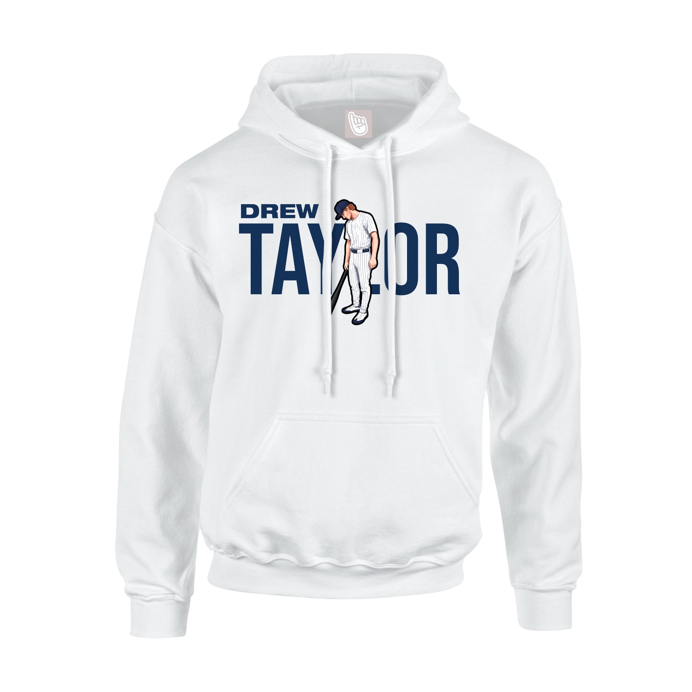 Youth Hoodie — Player Name in White