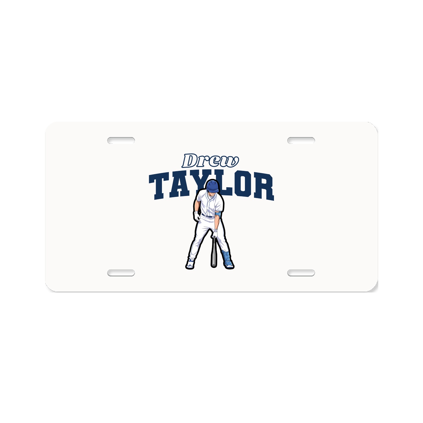 License Plate — Name Arch in Classic
