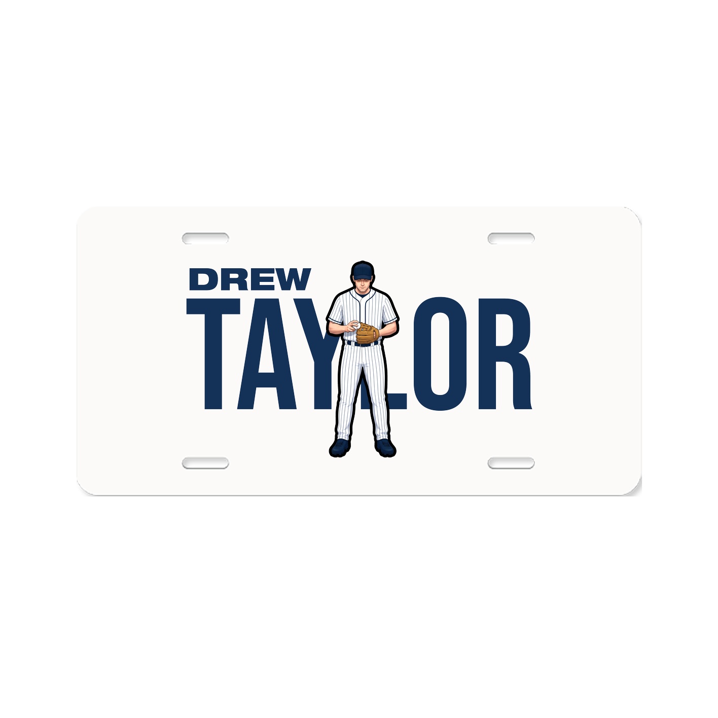 License Plate — Player Name in Classic