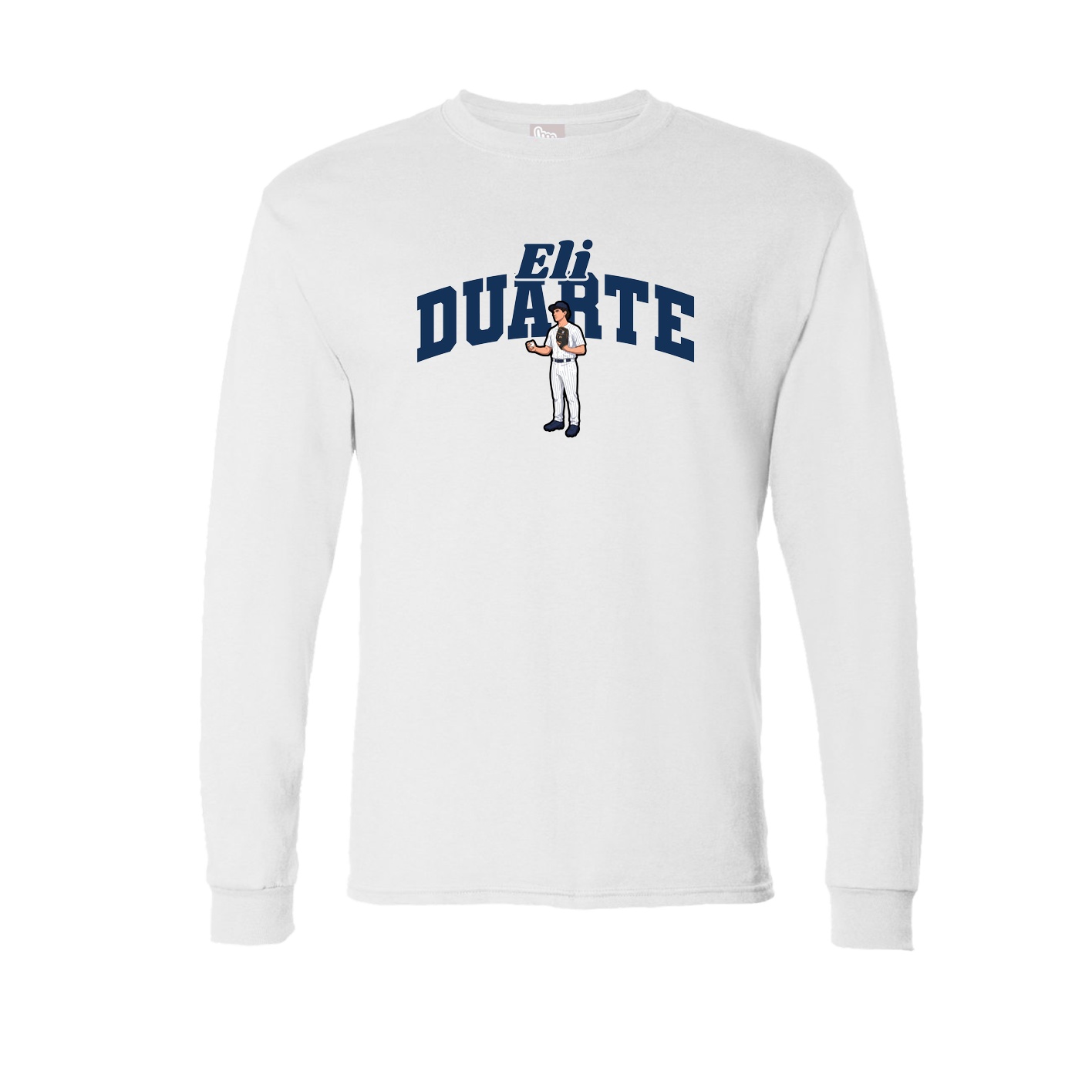 Long Sleeve Tee — Signature Arch in White