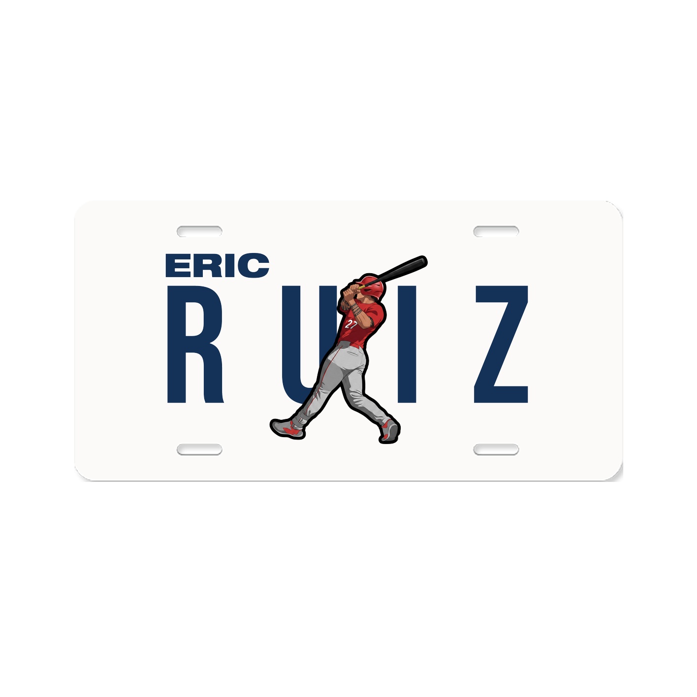 License Plate — Player Name in Classic
