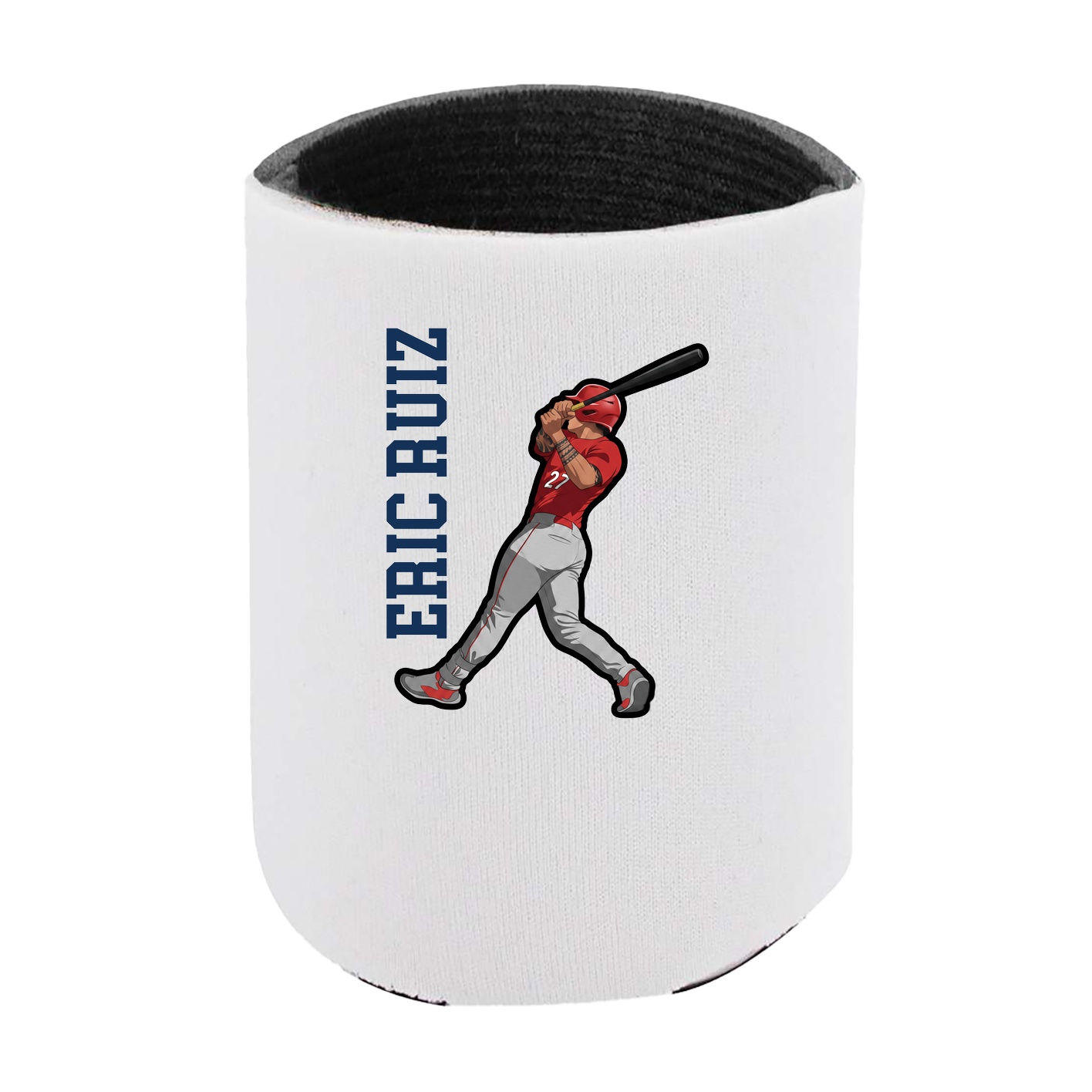 Can Holder — Name Vertical in White