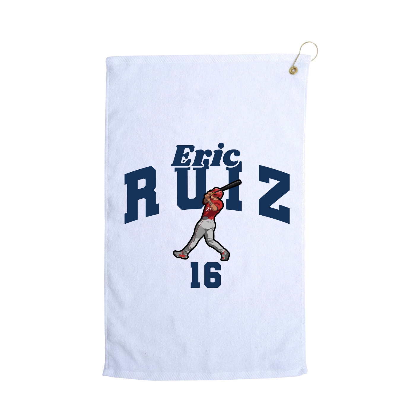 Golf Towel — Signature Arch in White