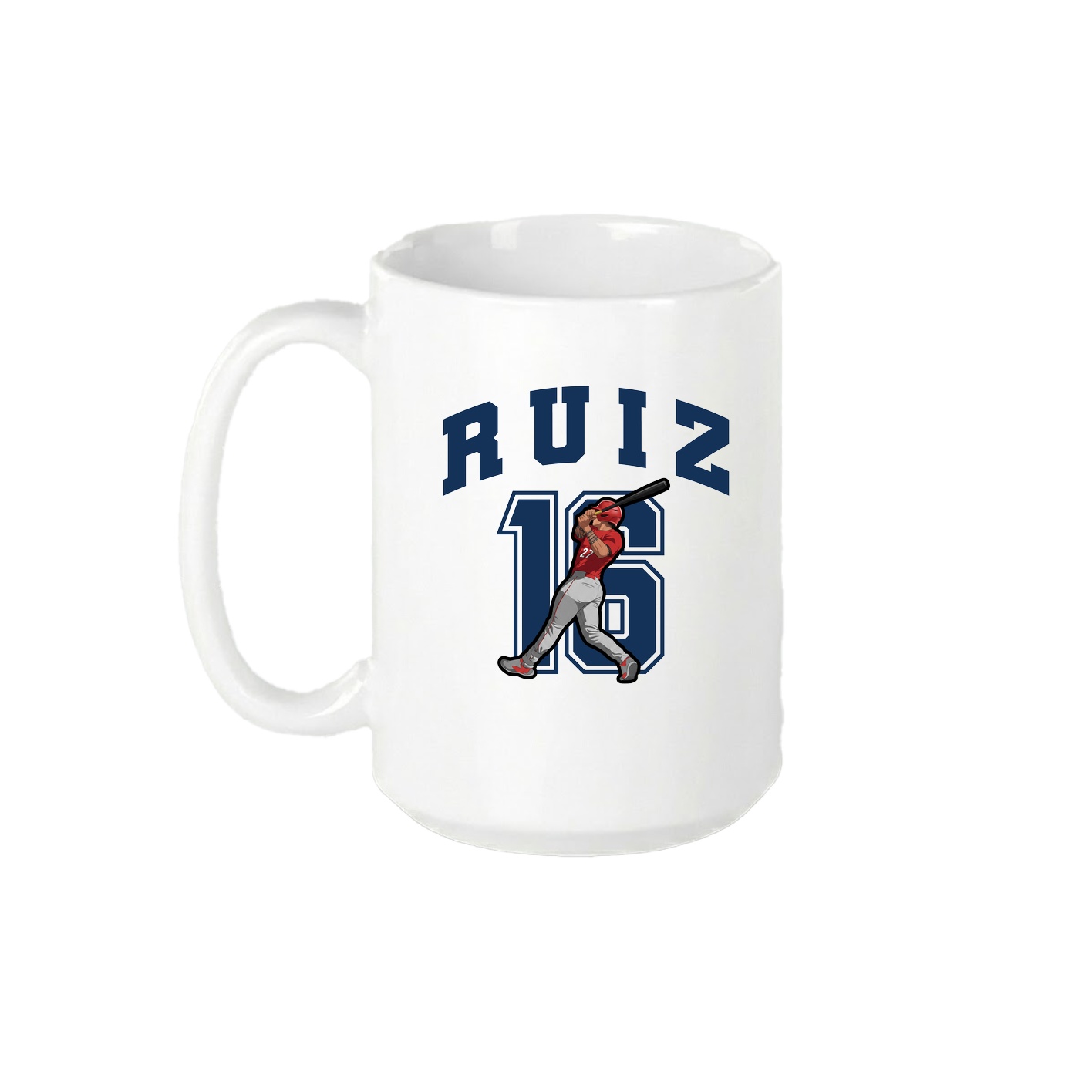15oz Coffee Mug — Number in White