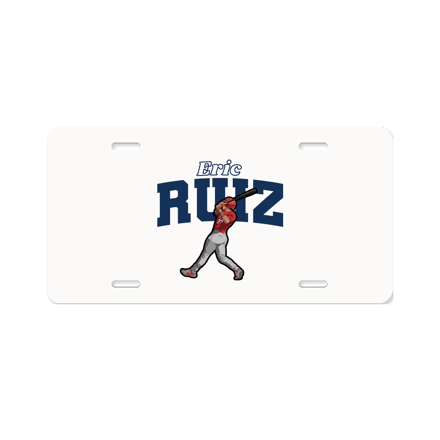 License Plate — Name Arch in Classic