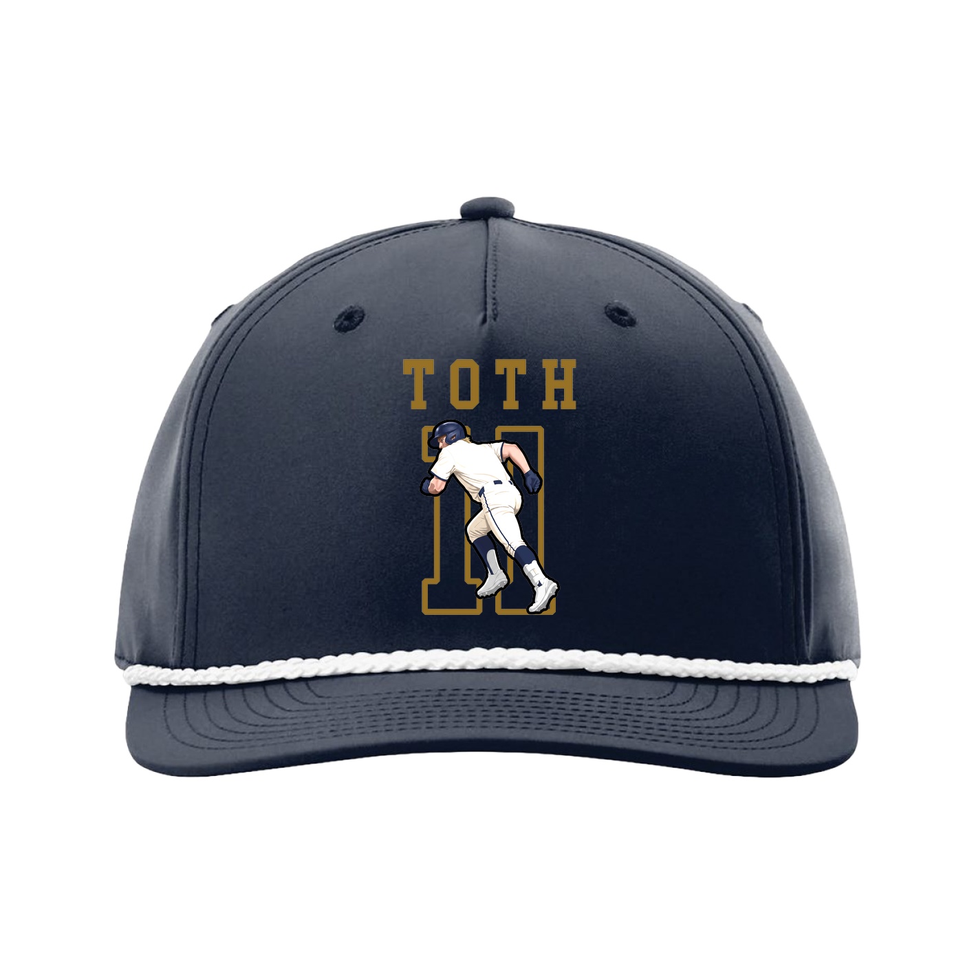 Five-Panel Classic Rope Cap — Shirsey in Navy