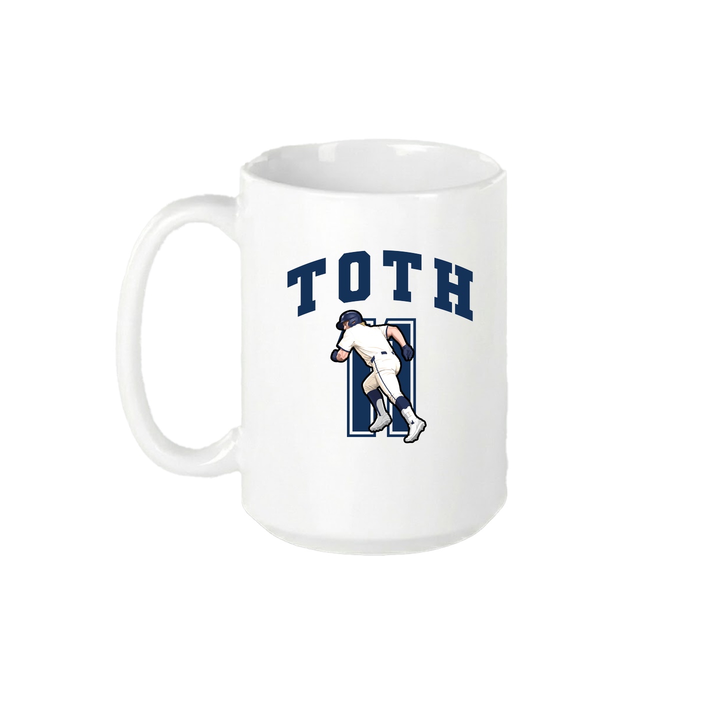 15oz Coffee Mug — Number in White