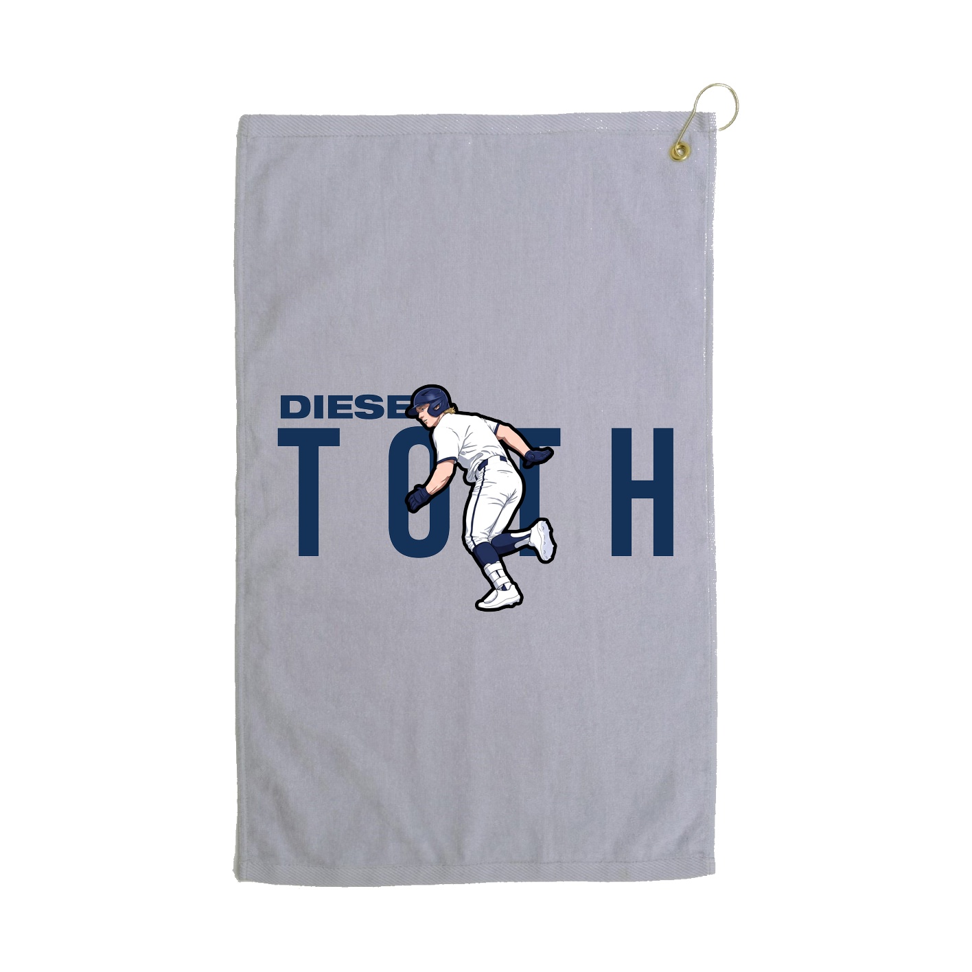 Golf Towel — Player Name in Grey
