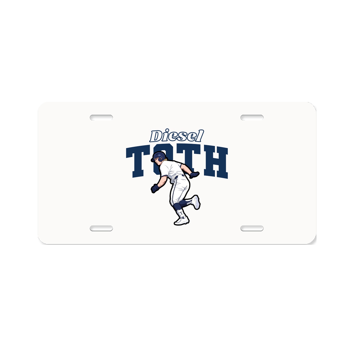 License Plate — Name Arch in Classic