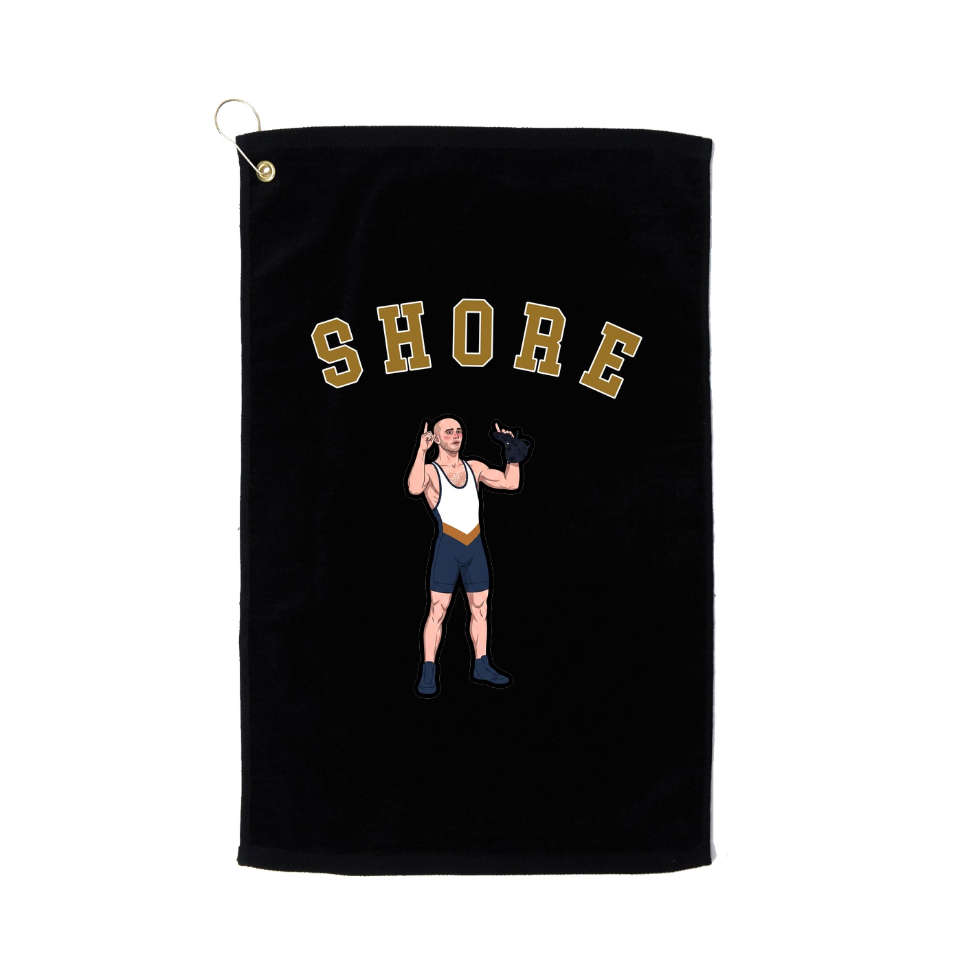 Golf Towel — Shirsey Arch in Black