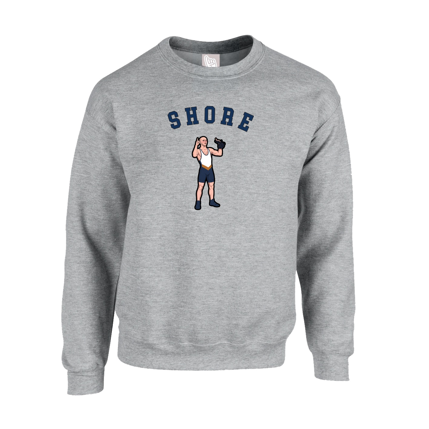 Fleece Crew — Shirsey Arch in Grey