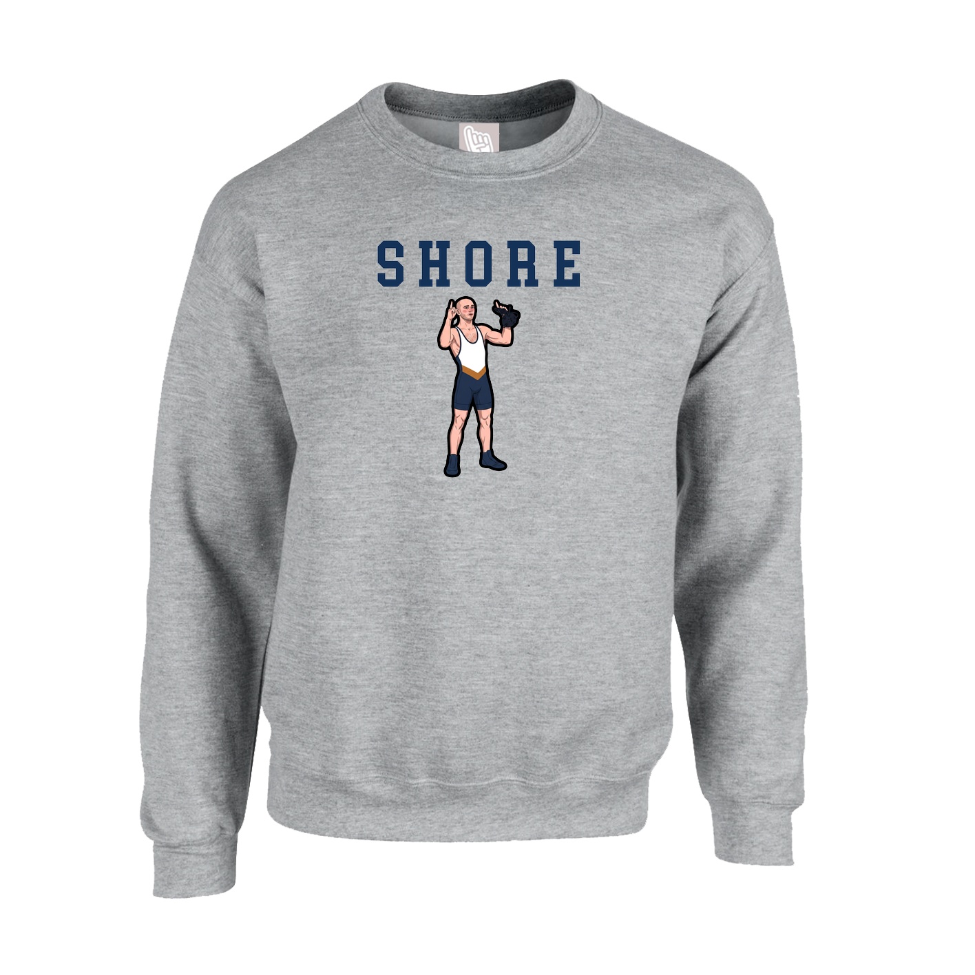 Fleece Crew — Shirsey in Grey