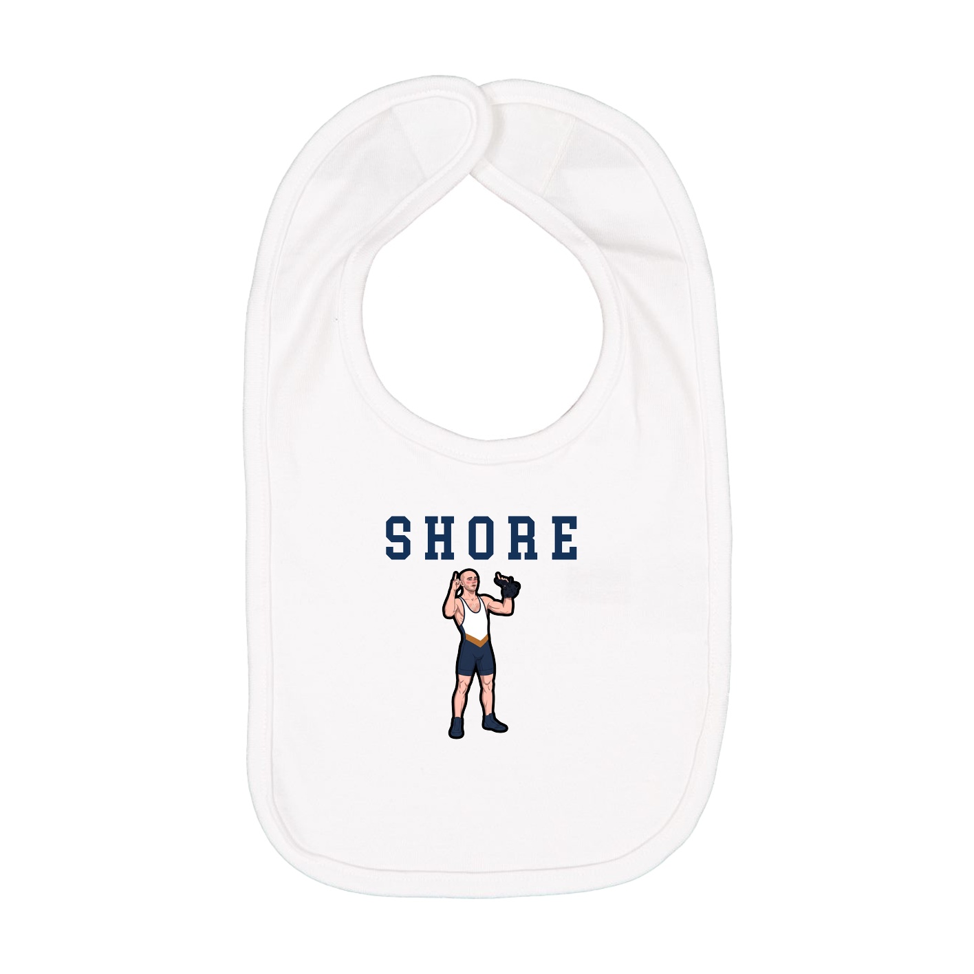 Infant Bib — Shirsey in White