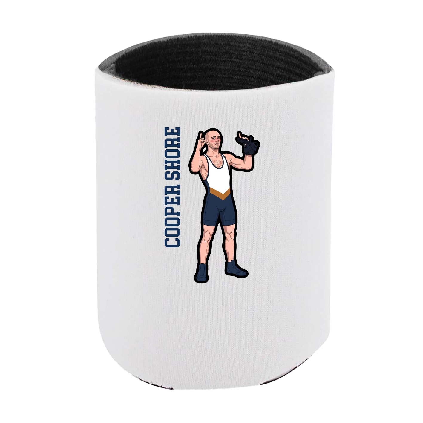 Can Holder — Name Vertical in White