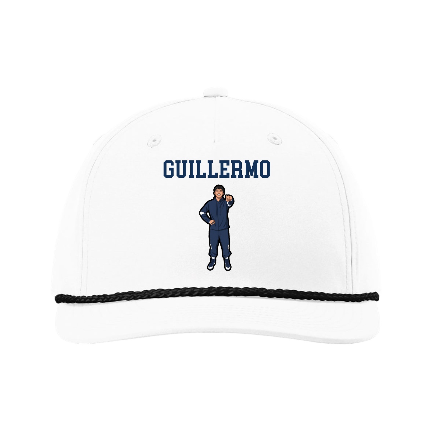 Five-Panel Classic Rope Cap — Shirsey in White