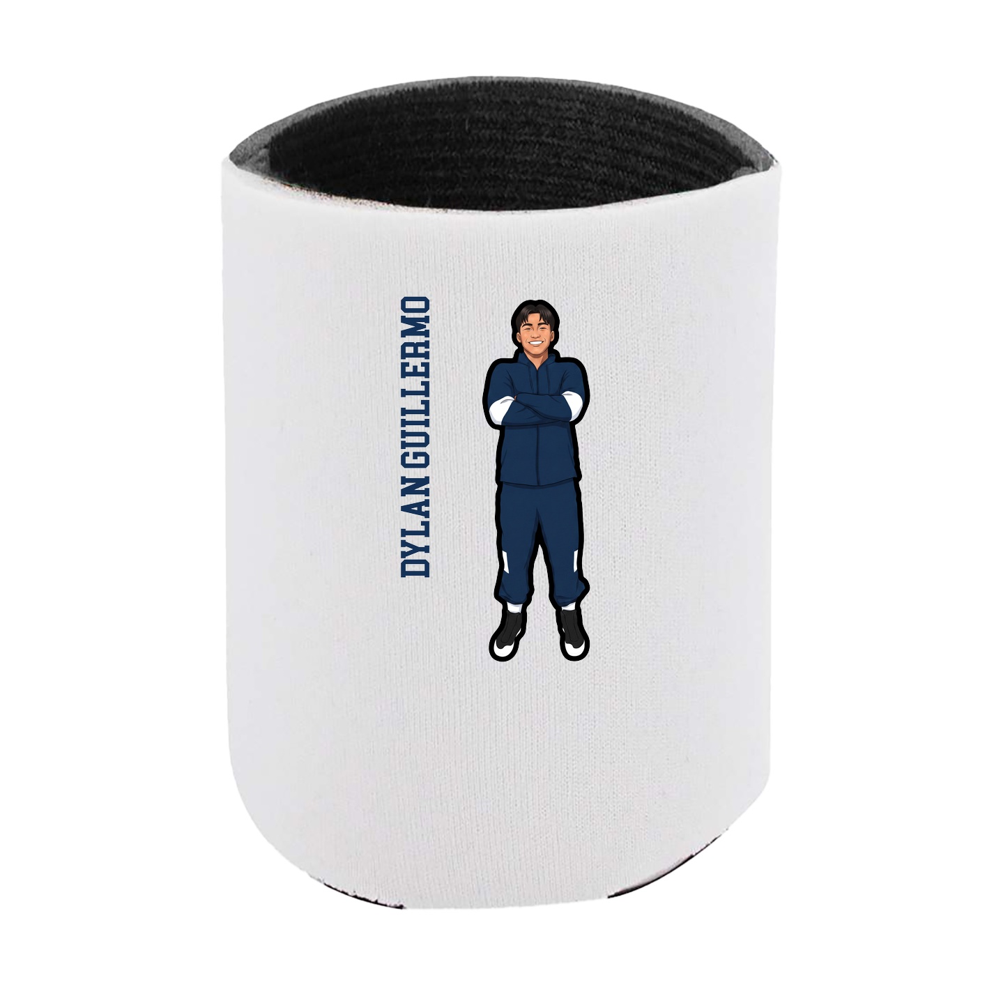 Can Holder — Name Vertical in White