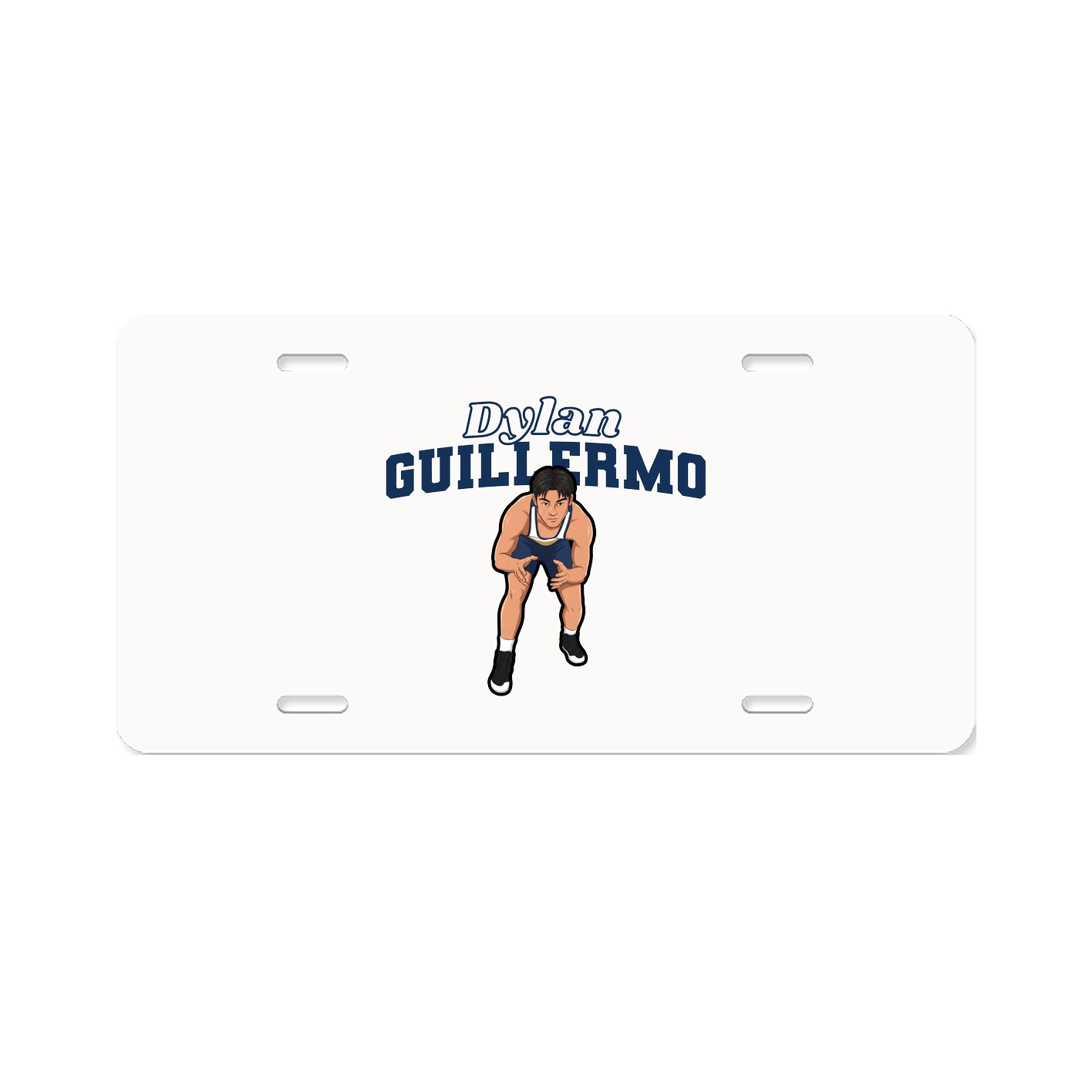 License Plate — Name Arch in Classic