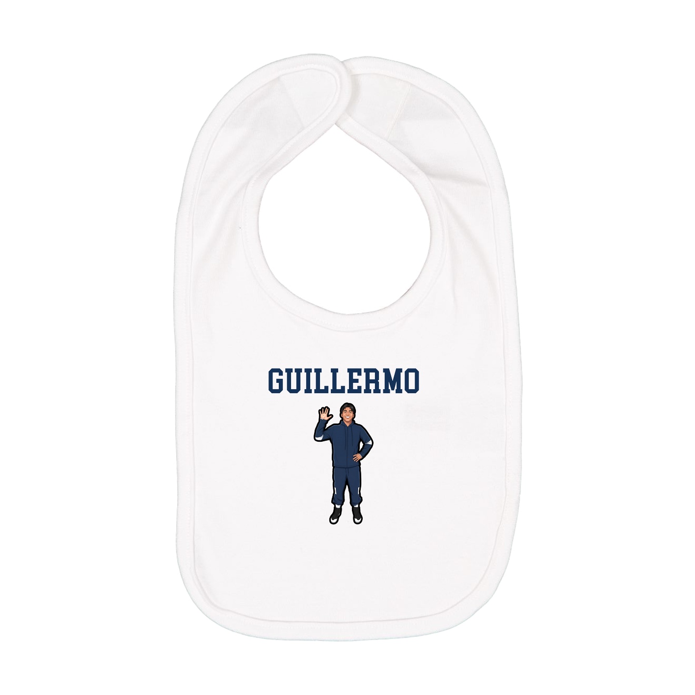 Infant Bib — Shirsey in White