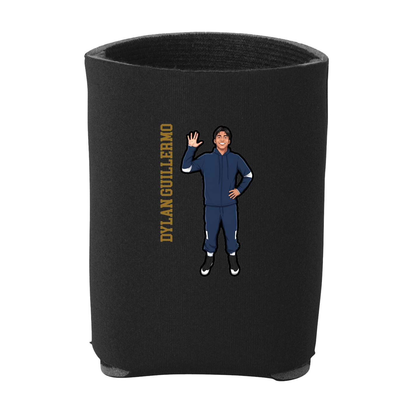 Can Holder — Name Vertical in Black