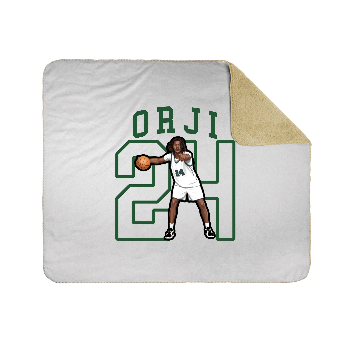 50x60 Sherpa Lined Throw Blanket