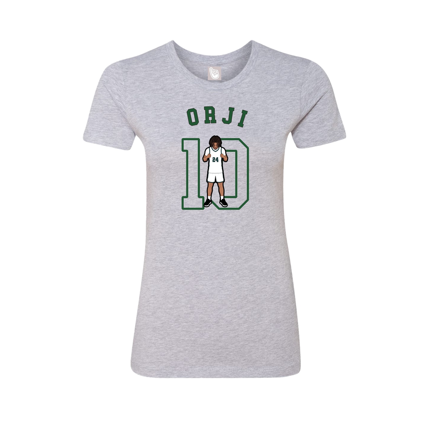 Fitted Women's Tee — Shirsey Arch in Grey