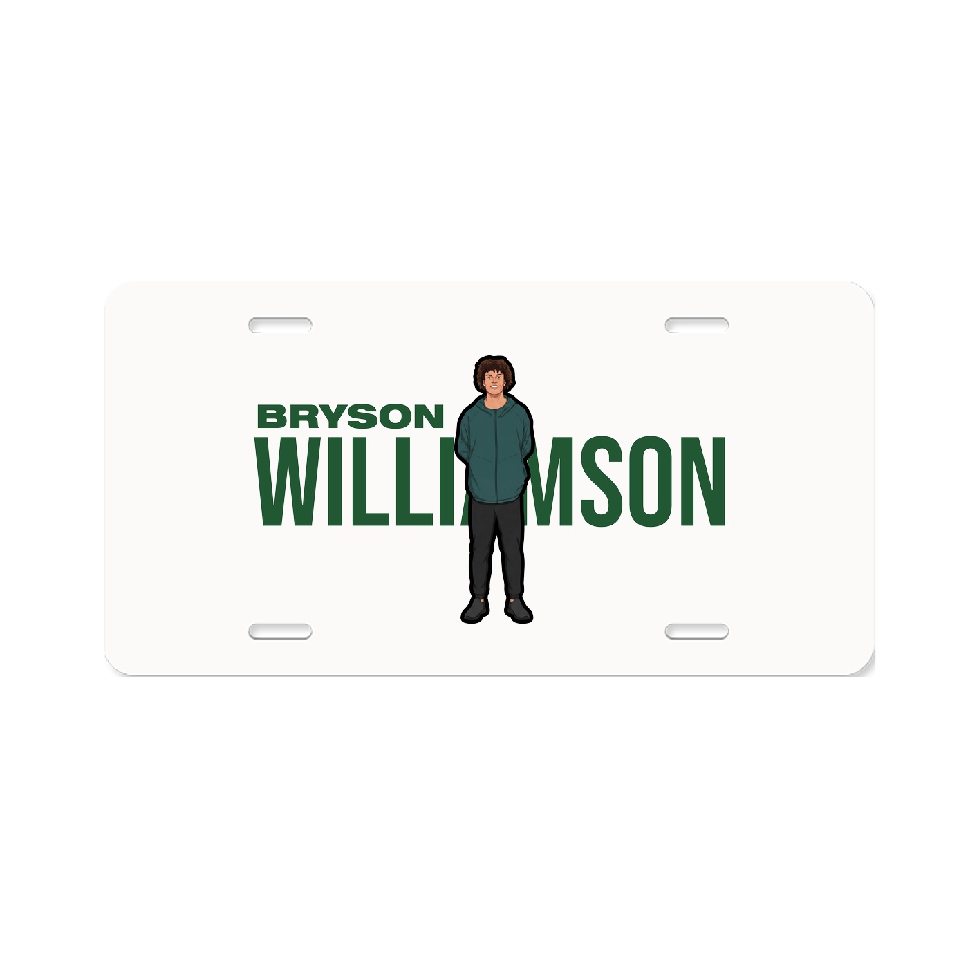 License Plate — Player Name in Classic