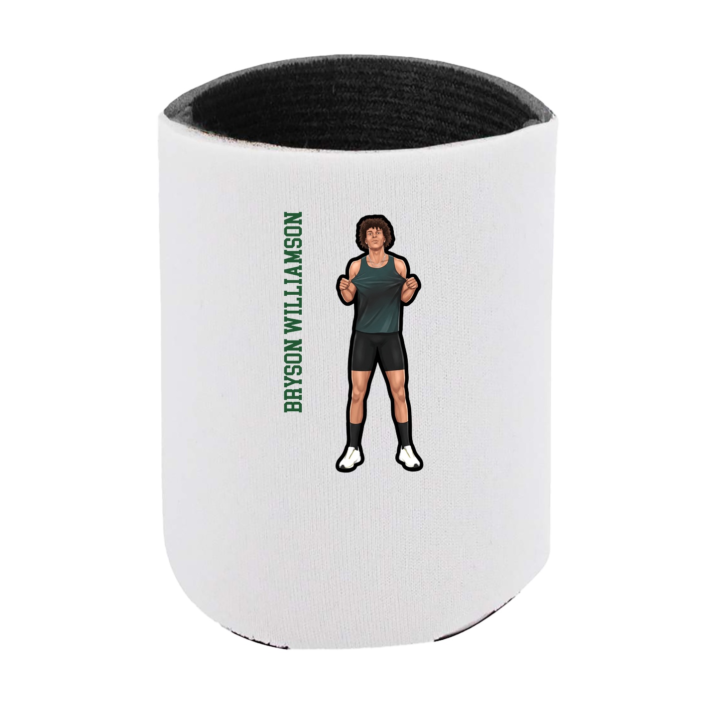 Can Holder — Name Vertical in White
