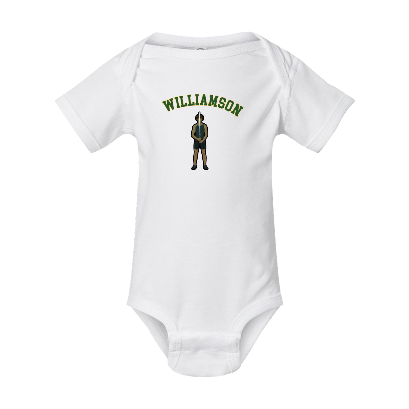 Baby Onesie — Shirsey Arch in White