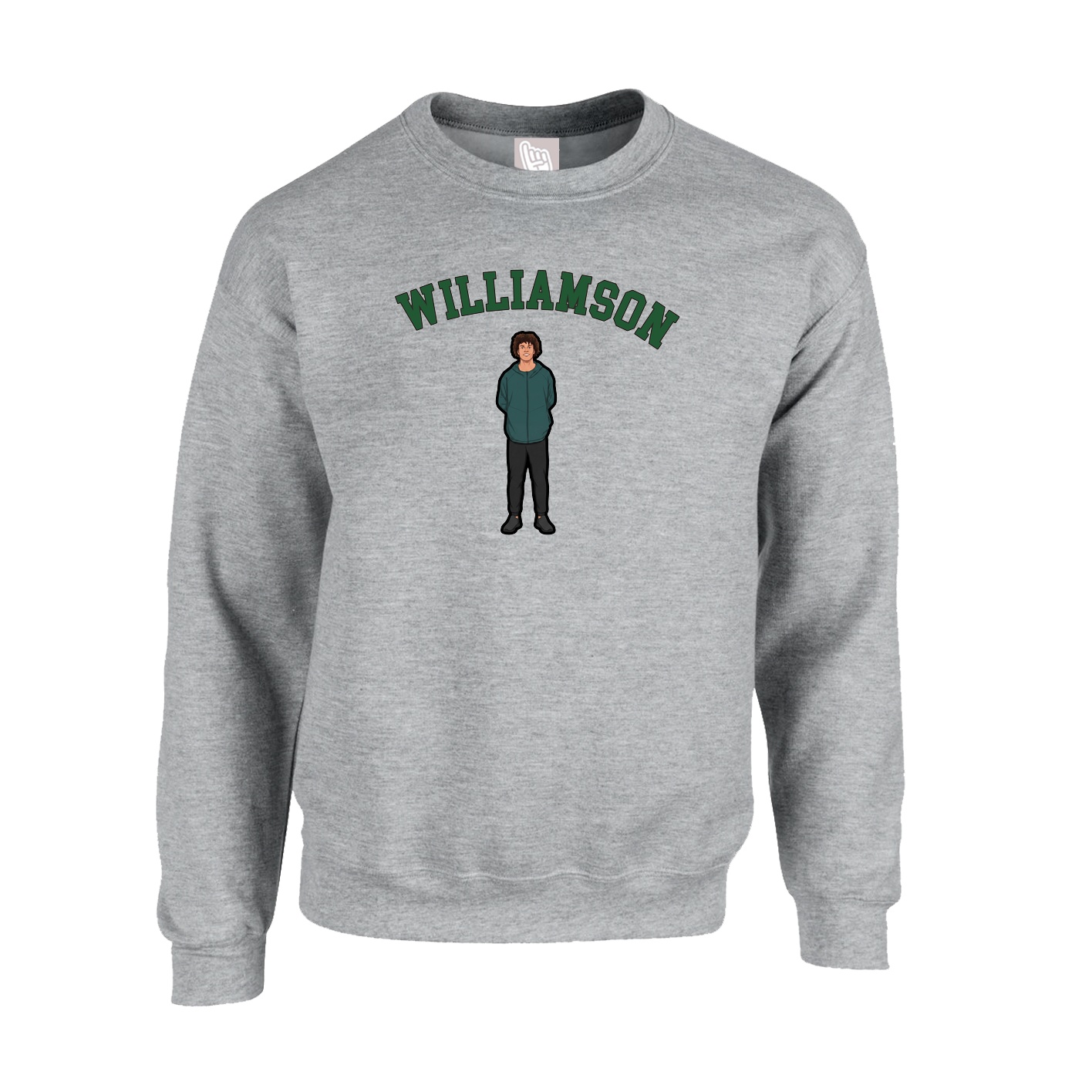 Fleece Crew — Shirsey Arch in Grey