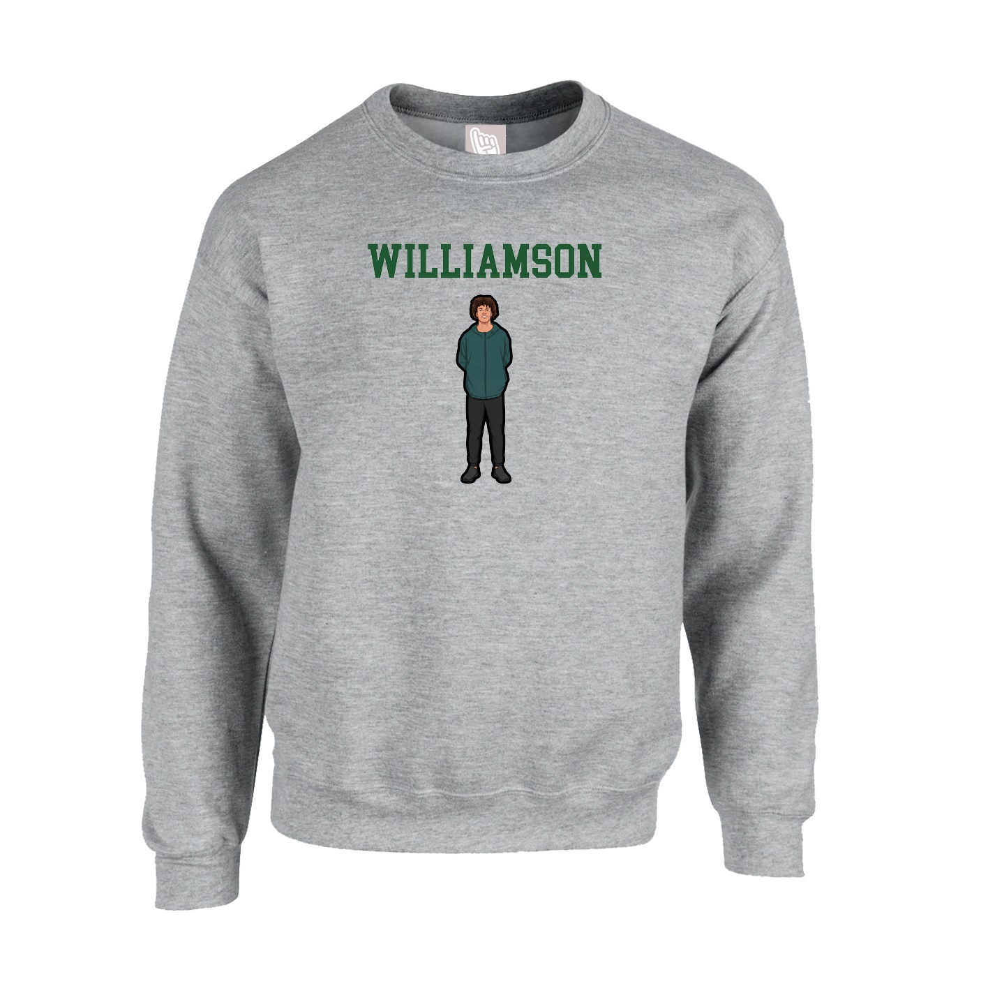 Fleece Crew — Shirsey in Grey