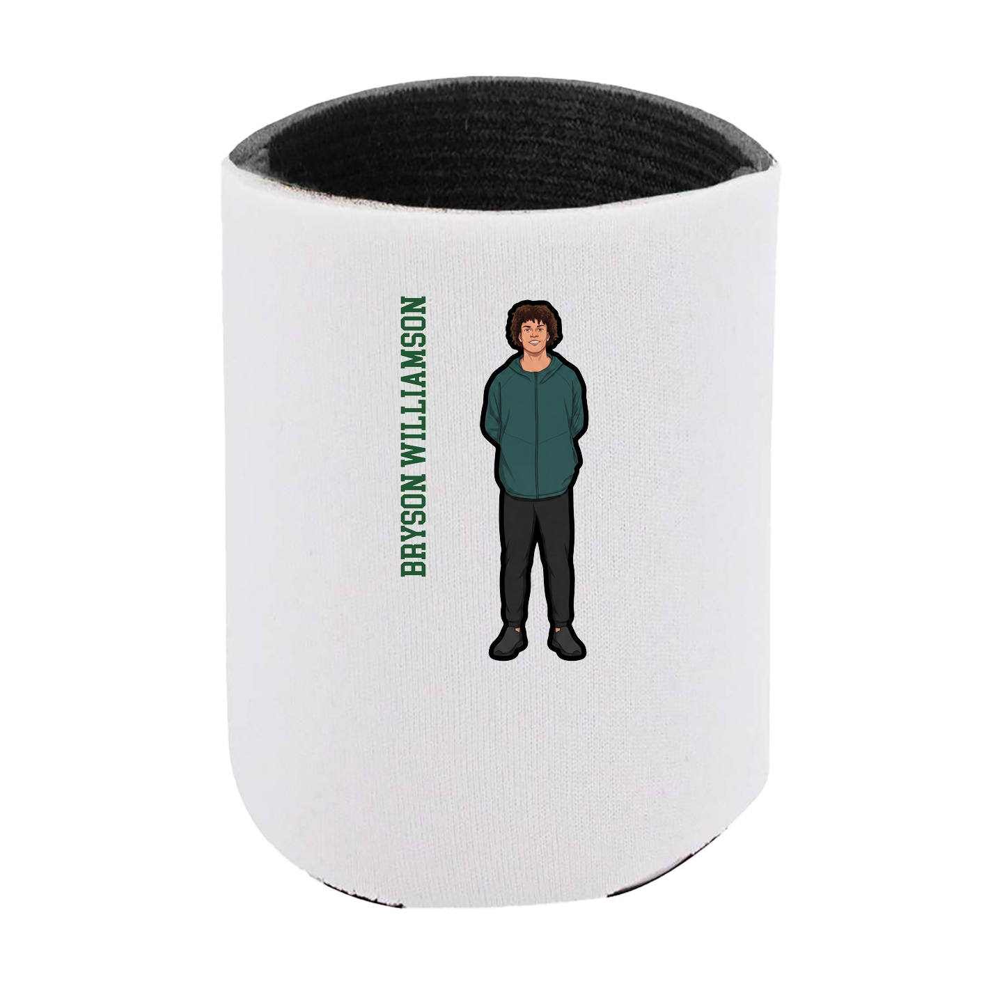 Can Holder — Name Vertical in White