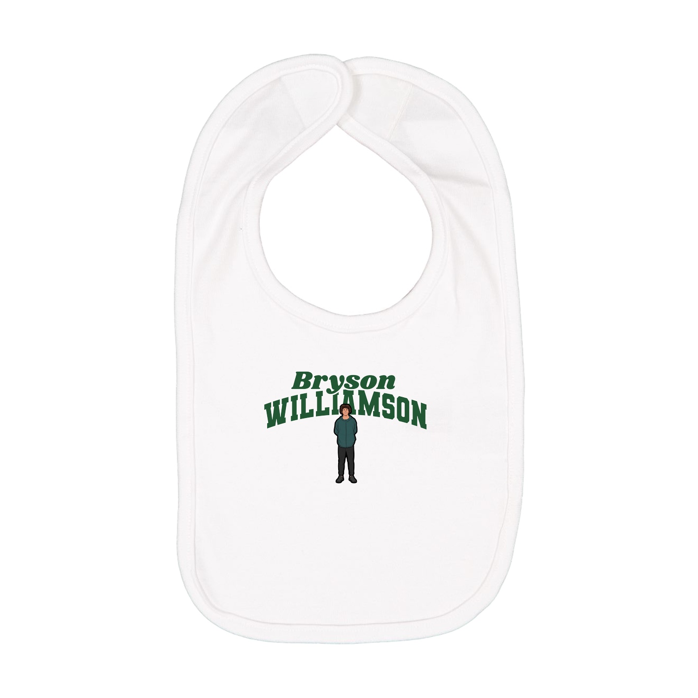 Infant Bib — Signature Arch in White