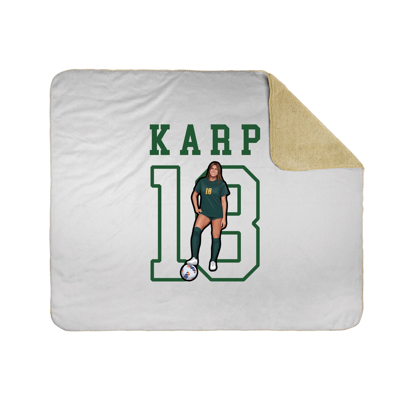 Throw Blanket — Shirsey in White