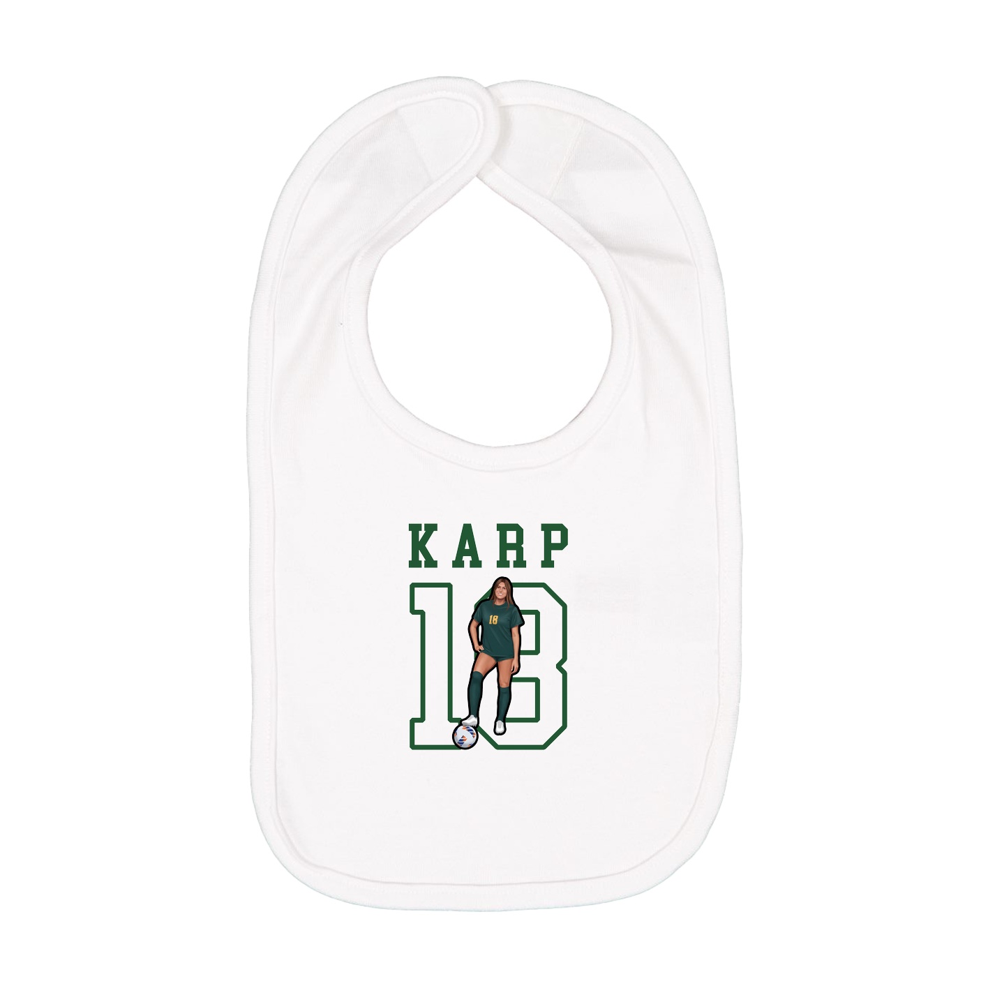 Infant Bib — Shirsey in White